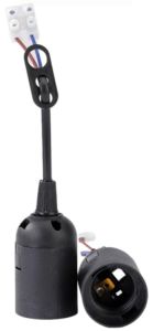 Lamphouder E27 zwart - Verhuisfitting
