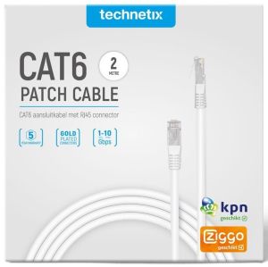 Patchkabel UTP CAT6 2m wit
