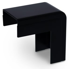 Canalit Systeem25 buitenbocht met bodemstuk 25x13mm zwart