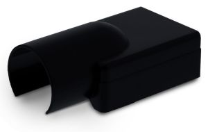 Canalit Systeem25 verloopmof 19mm voor 25x13mm zwart