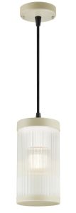 Hanglamp E27 Coupar zandkleur 13cm