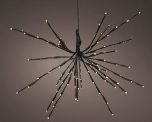 Poolster batterijverlichting 96 LEDS warm wit 25cm