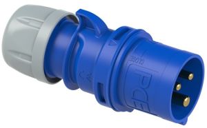 CEE 3P/16A/230V stekker blauw