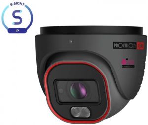 IP Camera dome 4Mpix 12V IR-led 2.8-12mm M-zoom VF ZWART