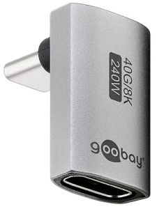 USB-C adapter - male/female verticaal lang