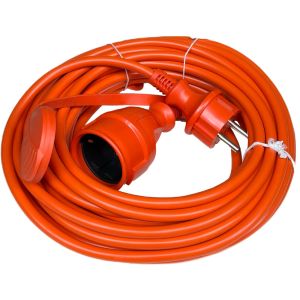 Verlengsnoer PVC oranje 3x1,5qmm 40m