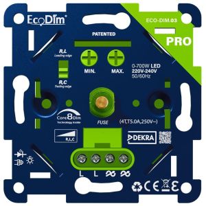 LED dimmer 0-700W EcoDim PRO universeel