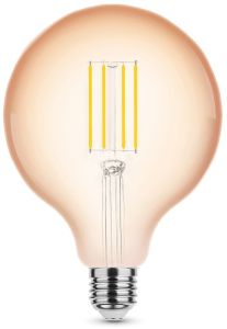 Modee LED Globe G125 E27 4-28W 1800K filament amber dimbaar
