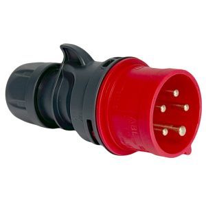 CEE 5P/32A/400V stekker rood