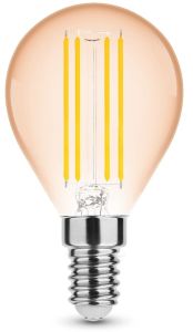 Modee LED kogel E14 4-28W 1800K filament amber dimbaar