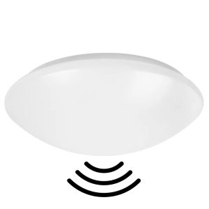LED Plafonniere 350mm 18W 3000K IP44 + sensor