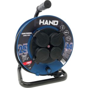 Kabelhaspel H05 3x1,5qmm 25m blauw IP44