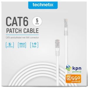 Patchkabel UTP CAT6 5m wit