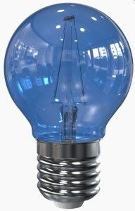 Tronix LED kogel E27 2-10W filament blauw