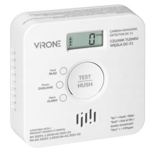 Koolmonoxidemelder op batterij LCD Virone