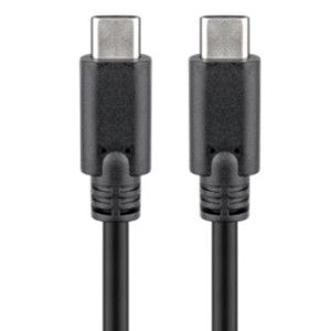 USB-C - USB-C laadkabel 50cm zwart