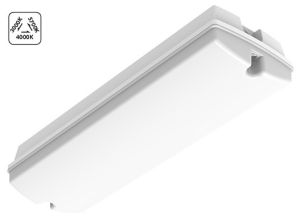 LED Portiek armatuur 4-8W 3CCT opaalkap IP65 + daglichtsensor