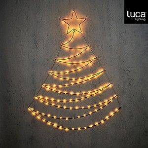Kerstboom LED slang warm wit 140LED b117xh150cm