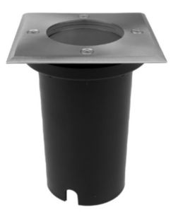 Grondspot MR16 GU10 IP67 105mm vierkant