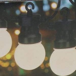 Feestverlichting 10 lampen G50 warmwit mat