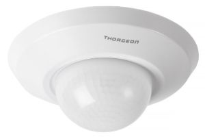 Aanwezigheidsmelder IR in/opbouw plafond 360 graden IP44 wit