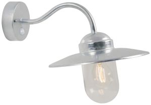 Wandlamp Luxembourg E27 verzinkt IP54 + sensor