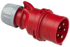 CEE 5P/16A/400V stekker rood
