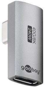USB-C adapter - male/female verticaal gedraaid