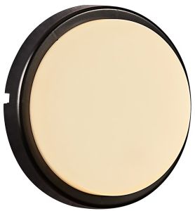 LED Wandlamp Cuba rond zwart 6,3W 3000K IP54