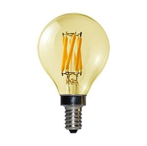 LED kogel E14 3-30W 2200K filament gold dimbaar