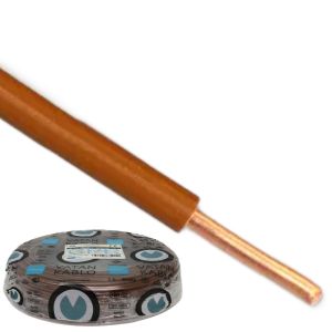 VD H07V-U draad Eca 2,5qmm bruin Vatan 100m