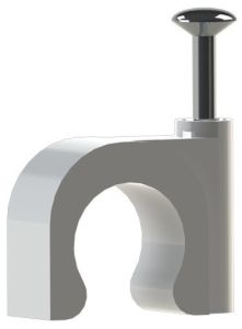 Kabelclip 8mm rond wit JSL doos(100)