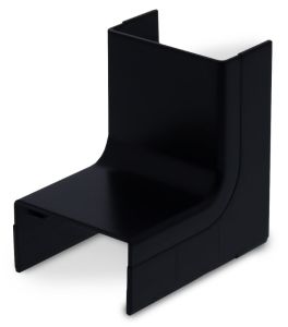 Canalit Systeem25 binnenbocht met bodemstuk 25x13mm zwart