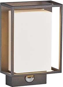 LED Wandlamp Nestor sensor zwart 8W 2700K IP44