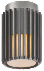 Plafondlamp Aludra E27 zilver antraciet IP54