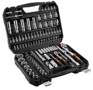 Doppenset 1/4"-1/2" 110 Delig + gratis schroevendraaierset