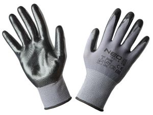 Werkhandschoen nylon met nitril coating M9