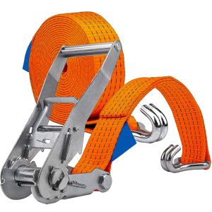 Spanband 50mm oranje 2 delig 9m