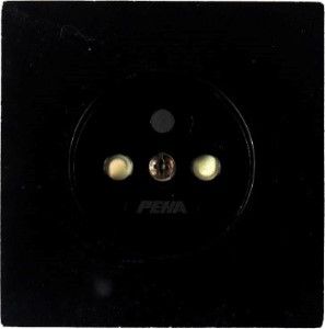 PEHA Dialog ZWART inbouw stopcontact