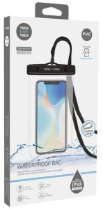 Telefoonhoes waterdicht IPX8 PVC met koord - max 7 inch