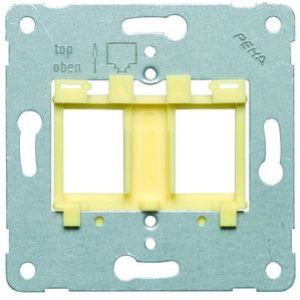 PEHA draagframe 2XRJ45 voor UTP keystone