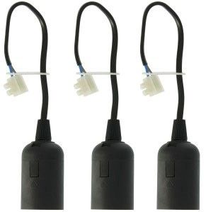 Lamphouder E27 zwart - Verhuisfitting set a 3
