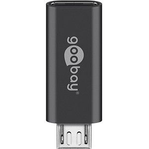 USB-micro naar USB-C adapter zwart