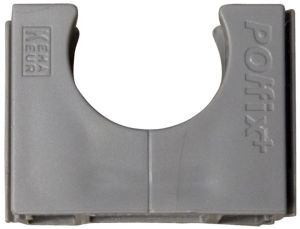 Klembeugel PVC 5/8 (16mm) koppelbaar grijs per stuk