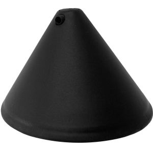 Plafondrozet met stelschroef zwart