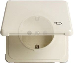 PEHA CREME inbouw stopcontact wcd RA met deksel