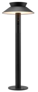 LED solar paallamp Justina 5W 3000K zwart IP44 60cm