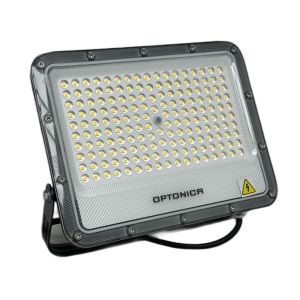 LED Bouwlamp 100W 6000K zwart - premium