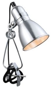 Klemspot Photo E27 zilver