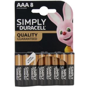 Duracell Simply batterij AAA blister(8)